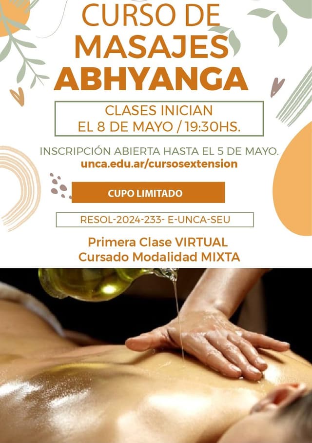 Curso de masajes Abhyanga